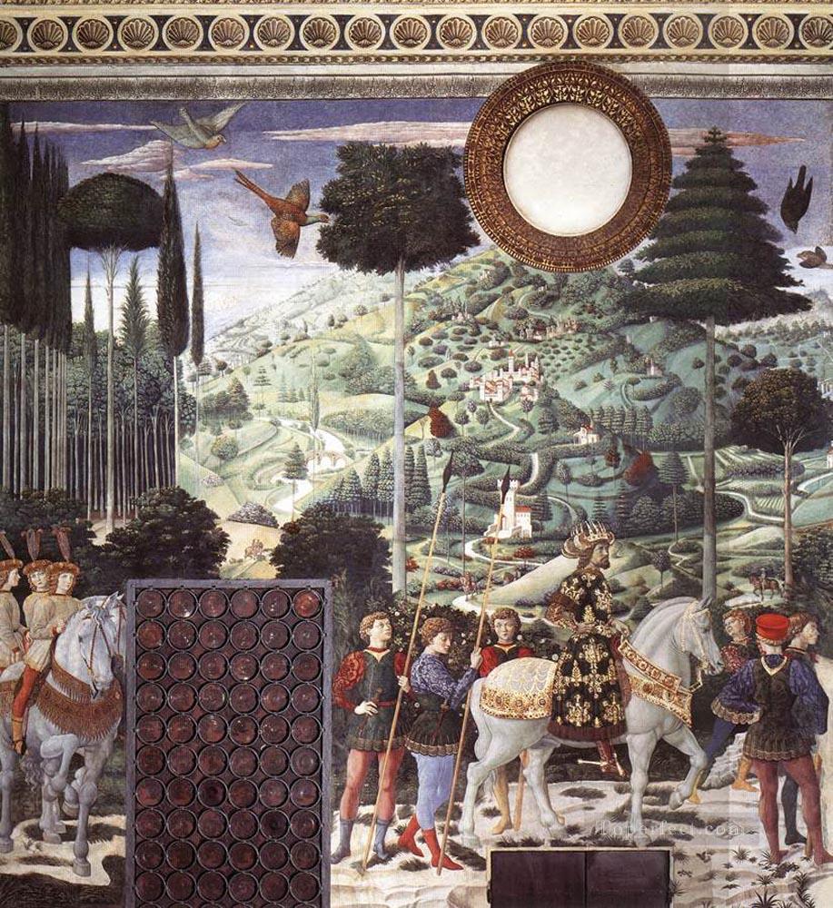 Procession of the Middle King south wall Benozzo Gozzoli Oil Paintings